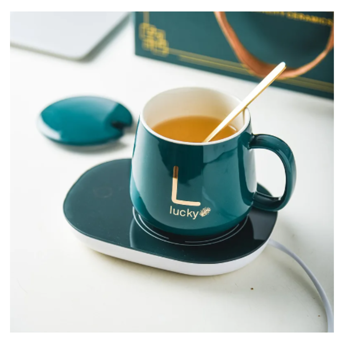 Molino Eléctrico+Taza de Cerámica Térmica