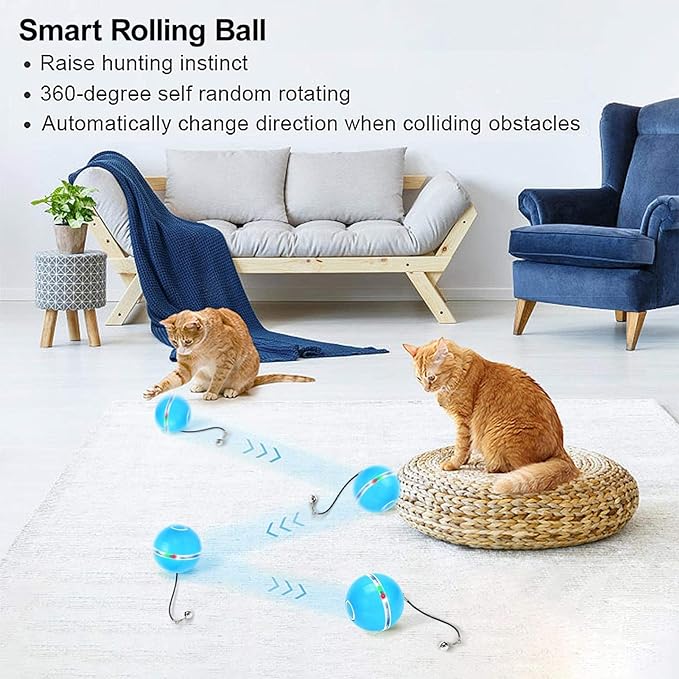 NUEVO PELOTA INTERACTIVA PARA GATOS