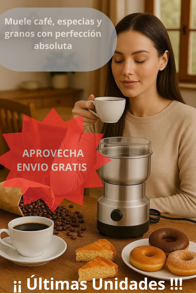Molino Eléctrico+Taza de Cerámica Térmica