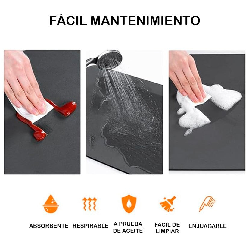 Tapete Escurridor Antideslizante Cocina