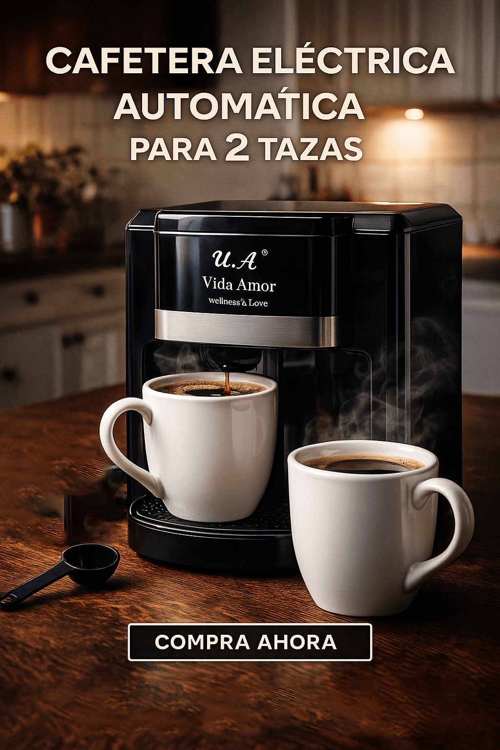 Cafetera Eléctrica para 2 Tazas 400ml